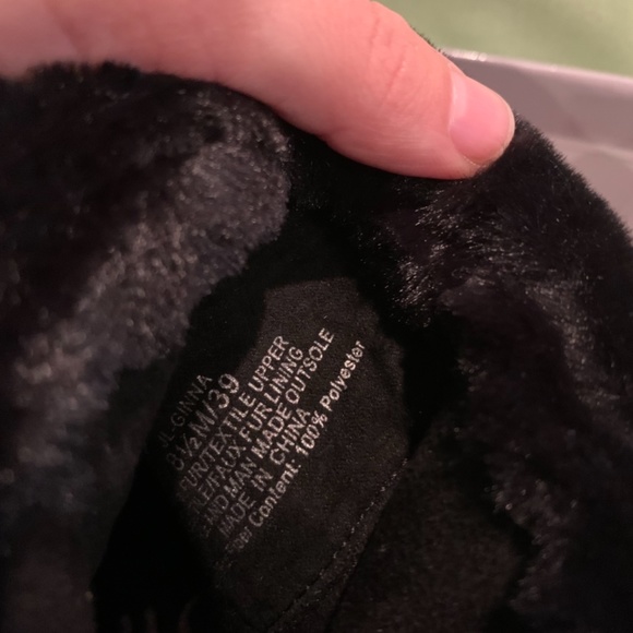 JLO JENNIFER LOPEZ Ginna Booties sz 8.5 Faux Suede & Faux Fur - Picture 5 of 6